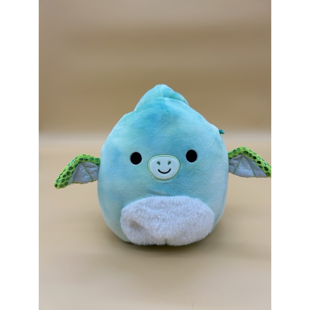 Squishmallow Fletcher The‎ Pterodactyl Plush Dinosaur - 8 inch - Green Tie Dye